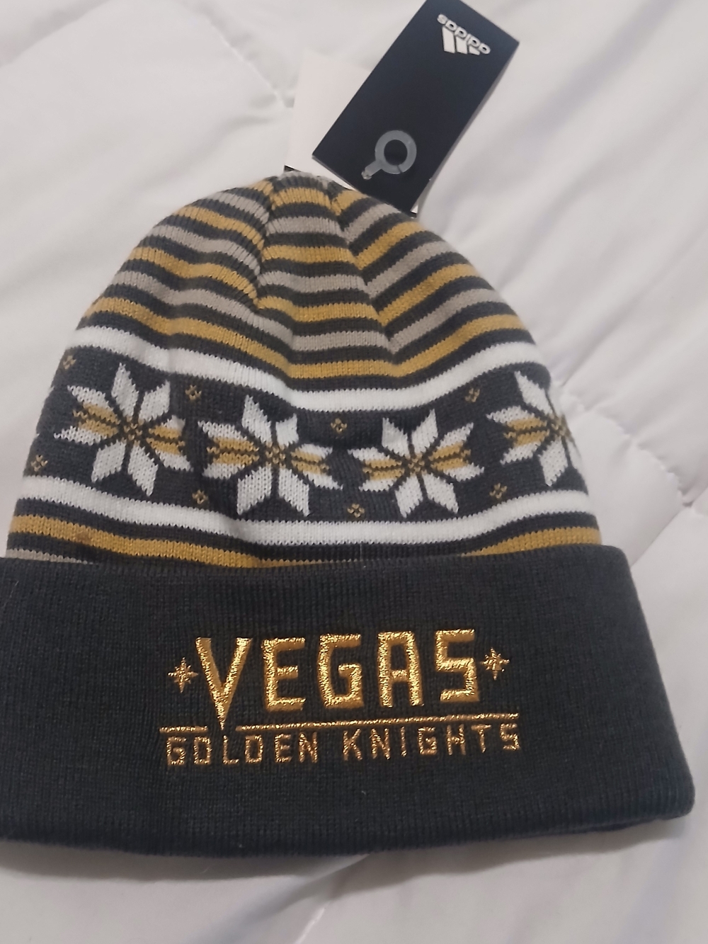 Nwt Adidas Vegas Golden Knights Knit Hat